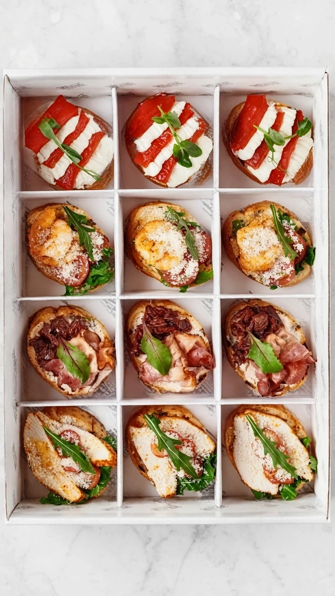 Surtido de bruschettas nº 3 — césar y bacon