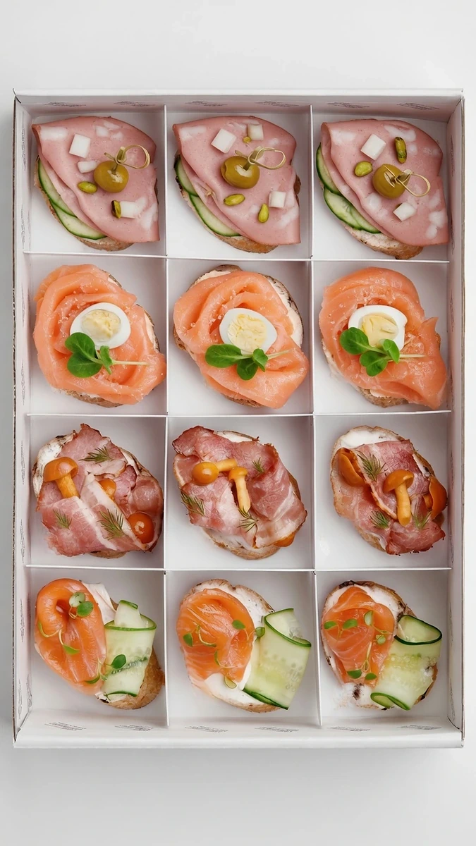 Surtido de bruschettas selección