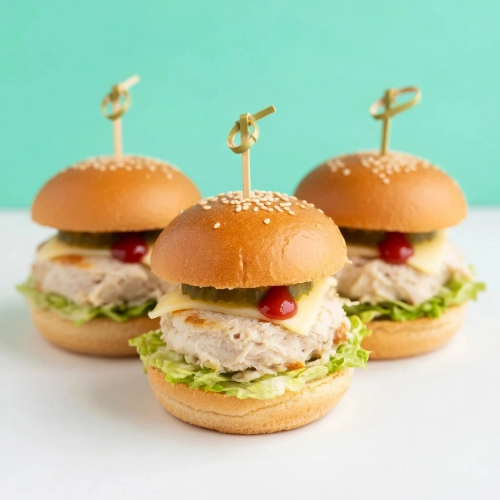 Mini hamburguesa de pollo