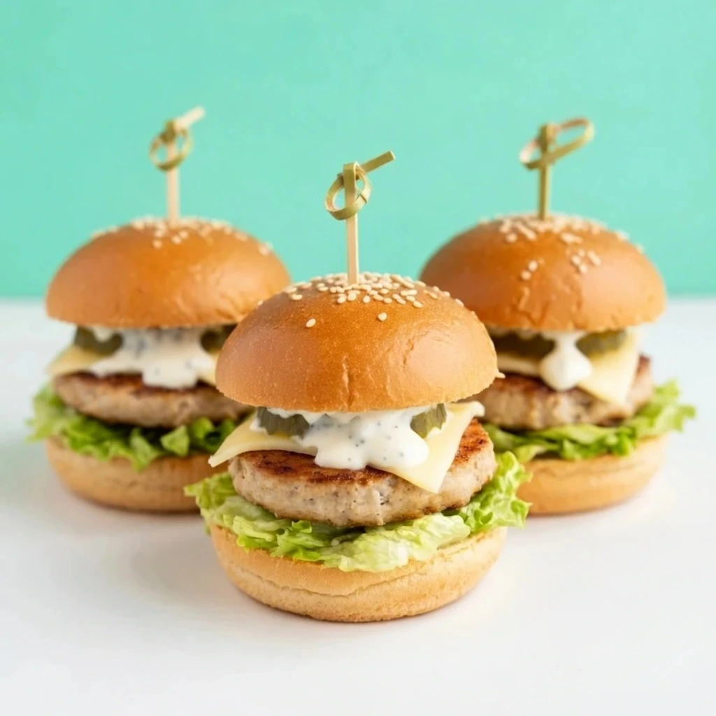 Mini hamburguesa de cerdo