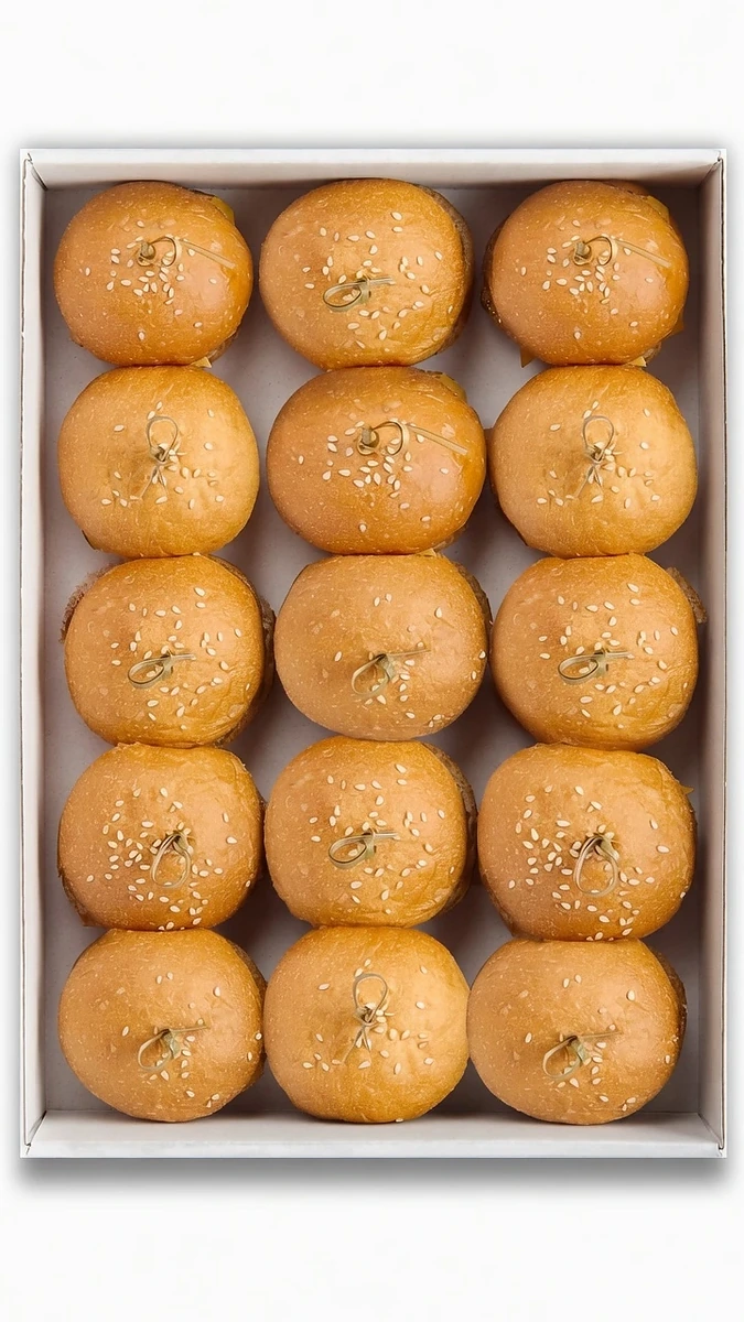 Mini hamburguesas de pollo