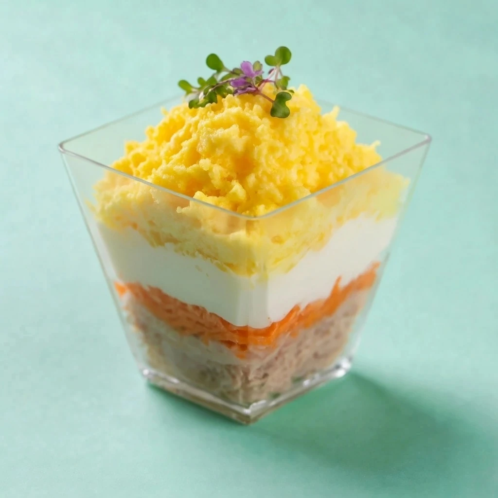 Vasito de ensalada Mimosa