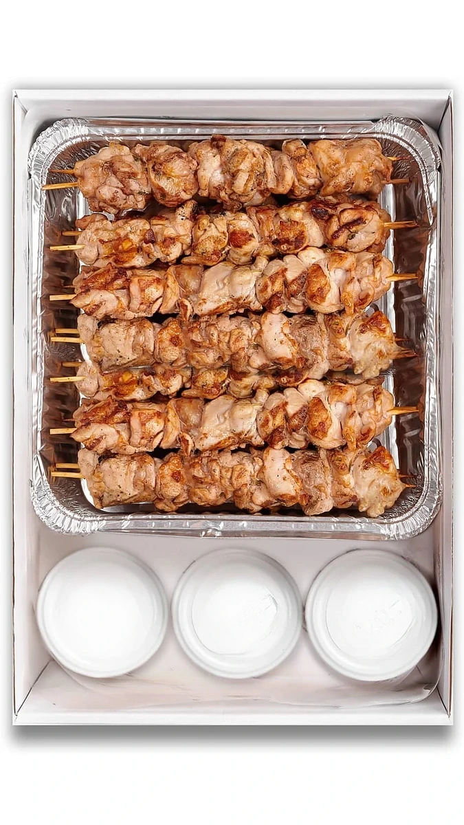 Brochetas de pollo a la parrilla