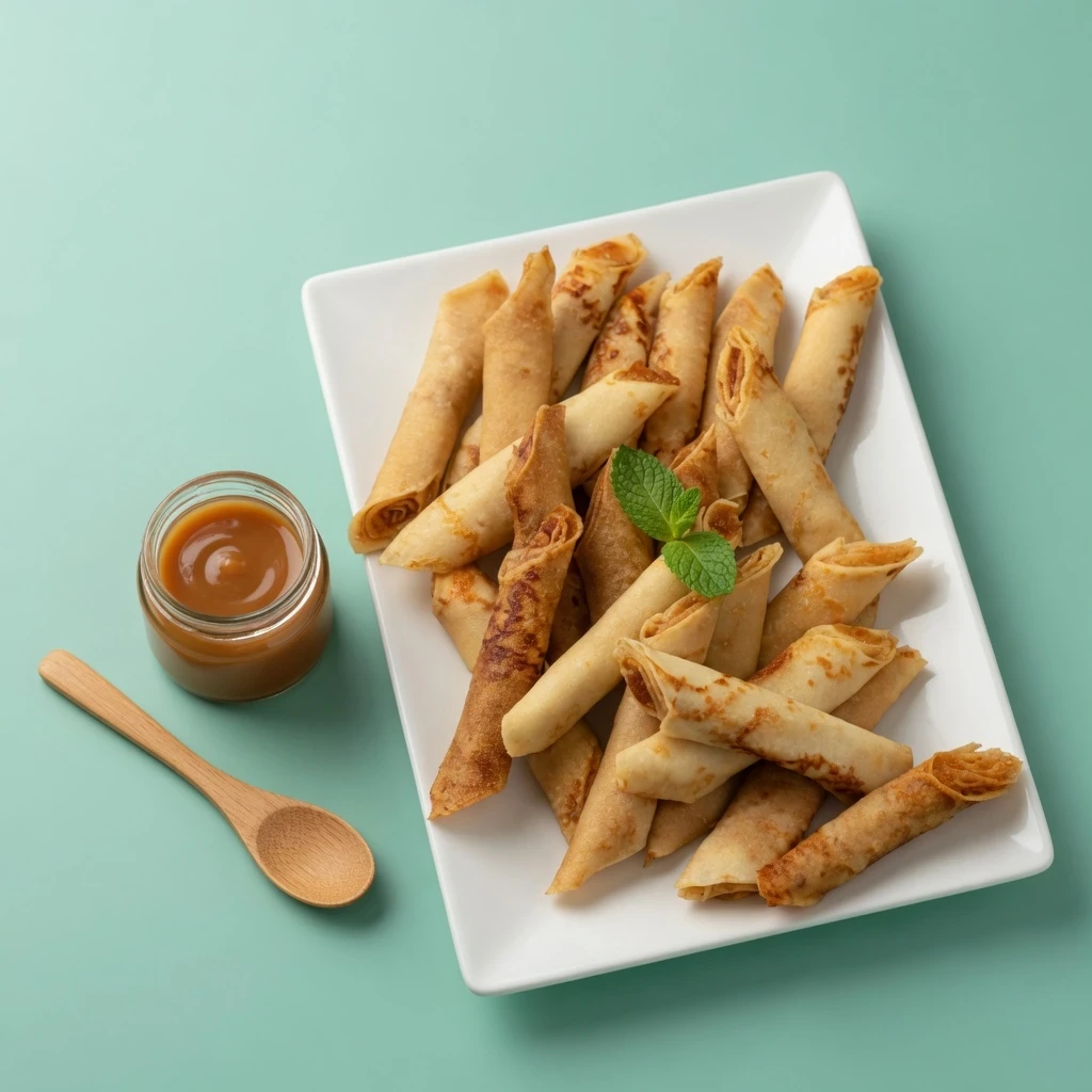 Crepes con dulce de leche
