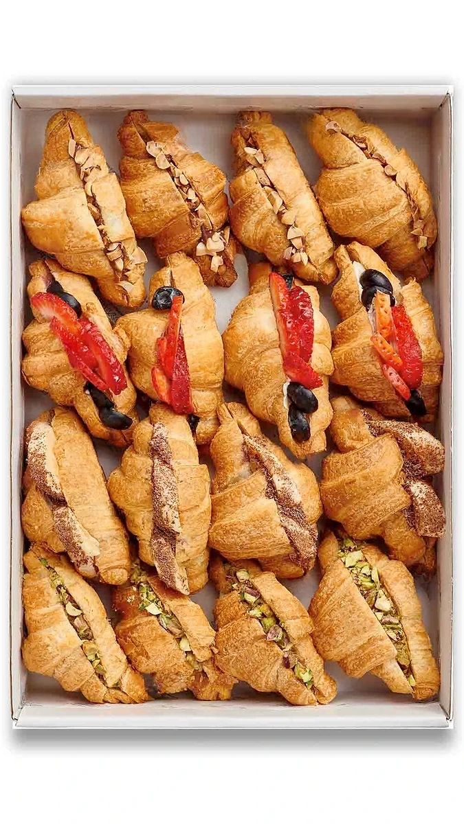 Mini croissants dulces — 4 sabores