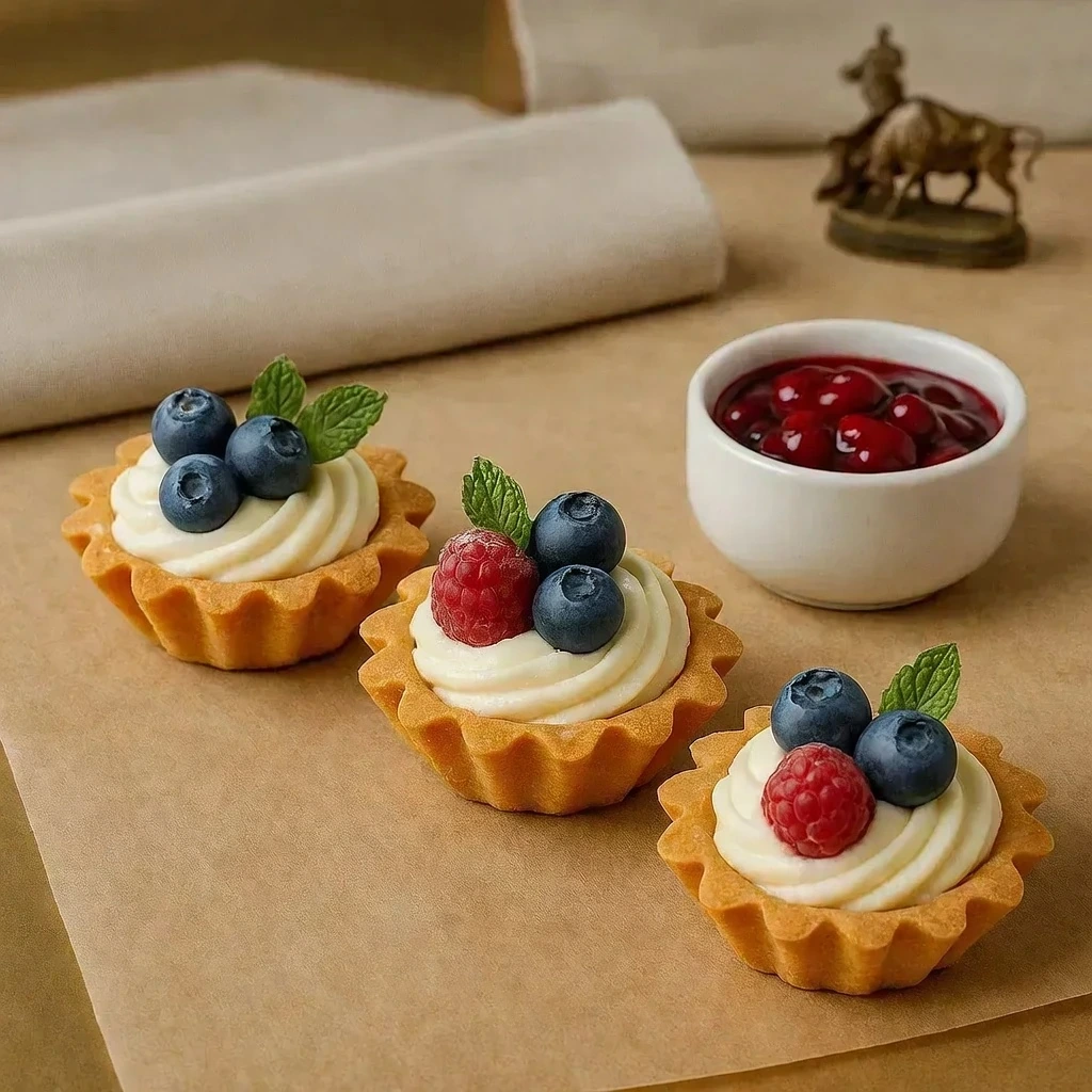 Tartaleta de frutos rojos y mousse de queso
