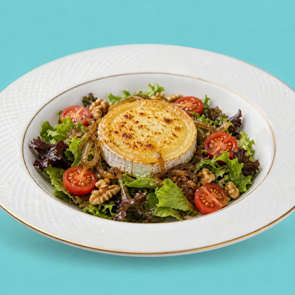 Ensalada de queso de cabra