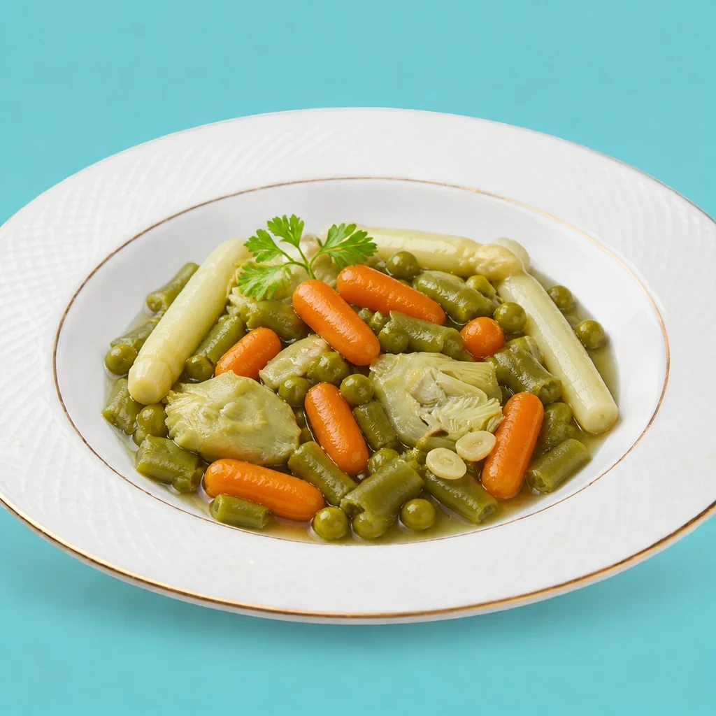 Menestra de verduras salteada