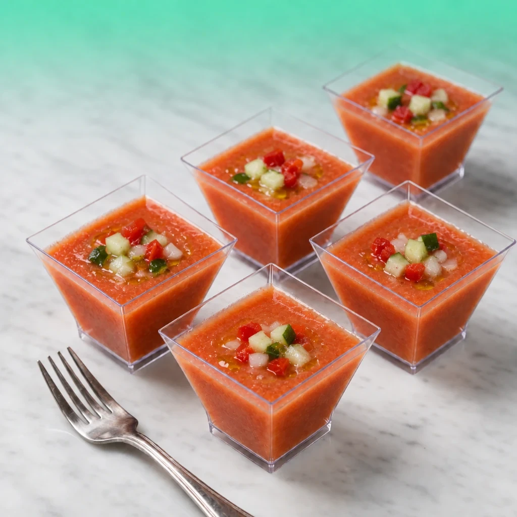 Chupito de gazpacho andaluz