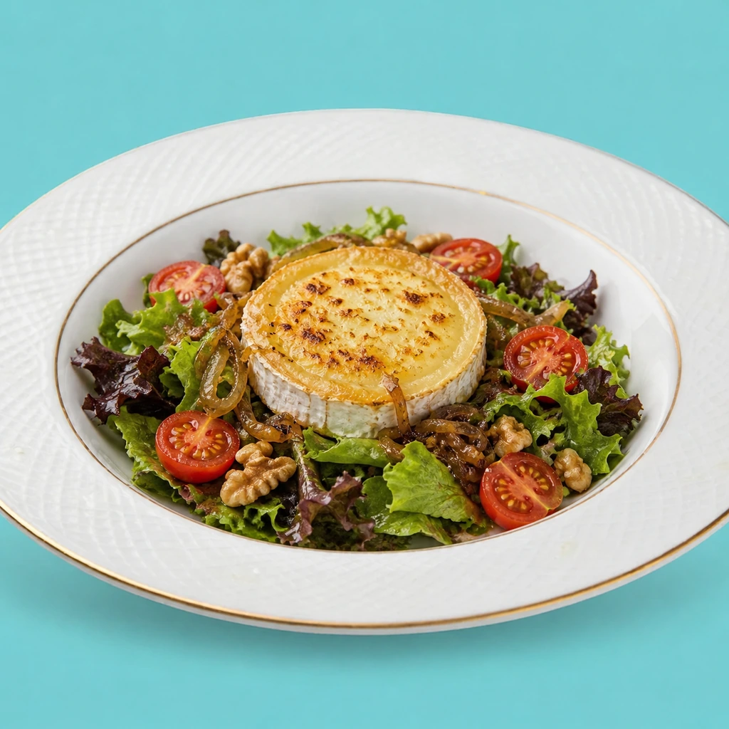 Ensalada de queso de cabra