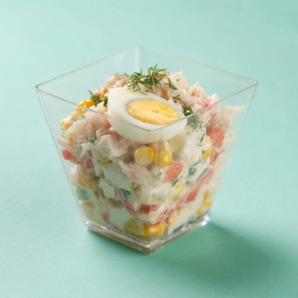 Vasito de surimi y maíz