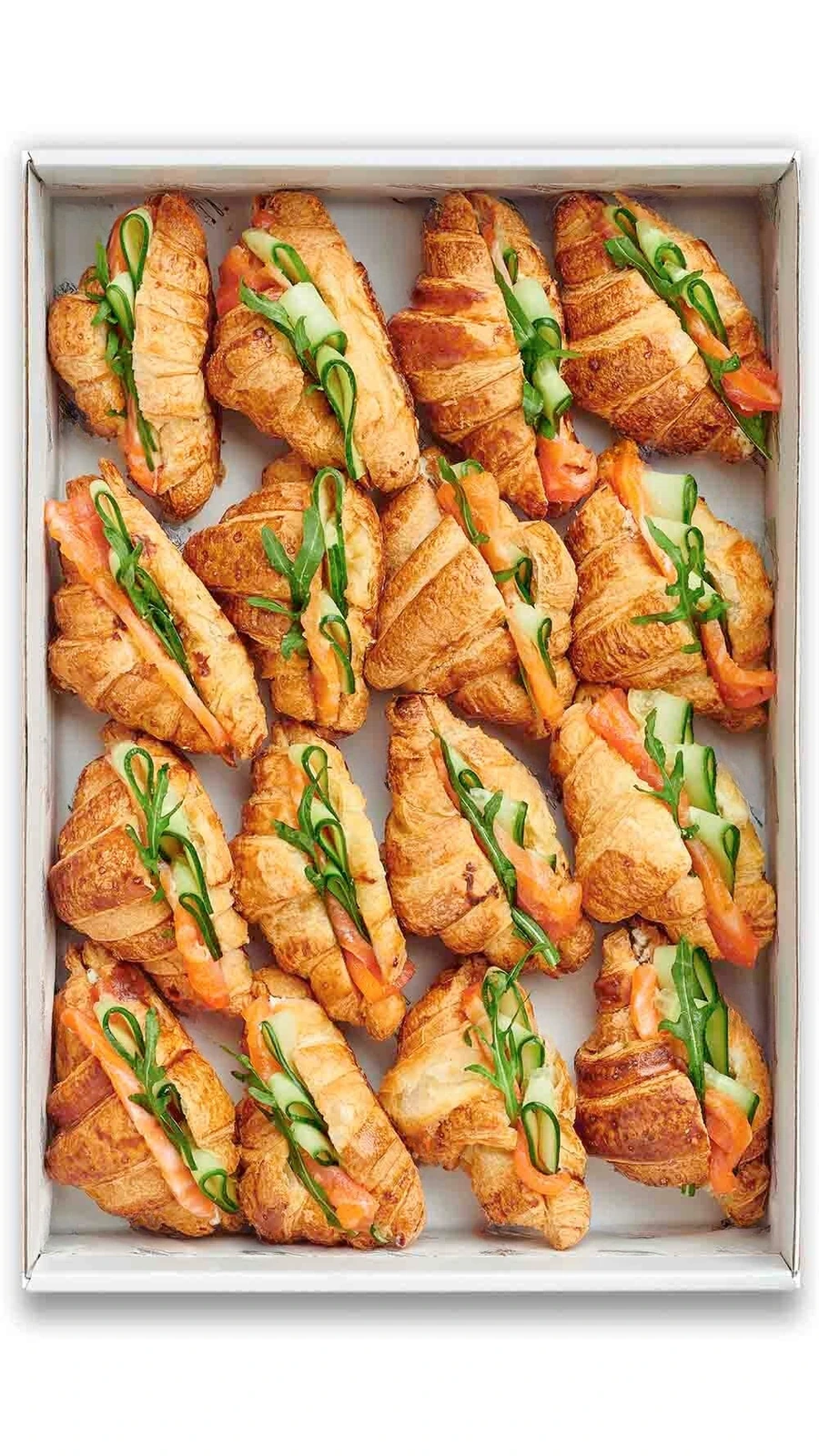 Mini croissants de salmón
