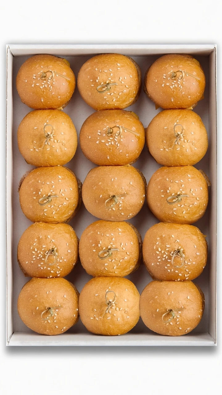 Mini hamburguesas de pollo