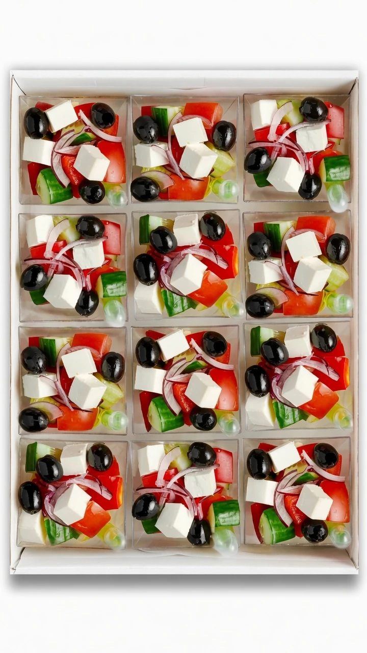Mini ensaladas griegas