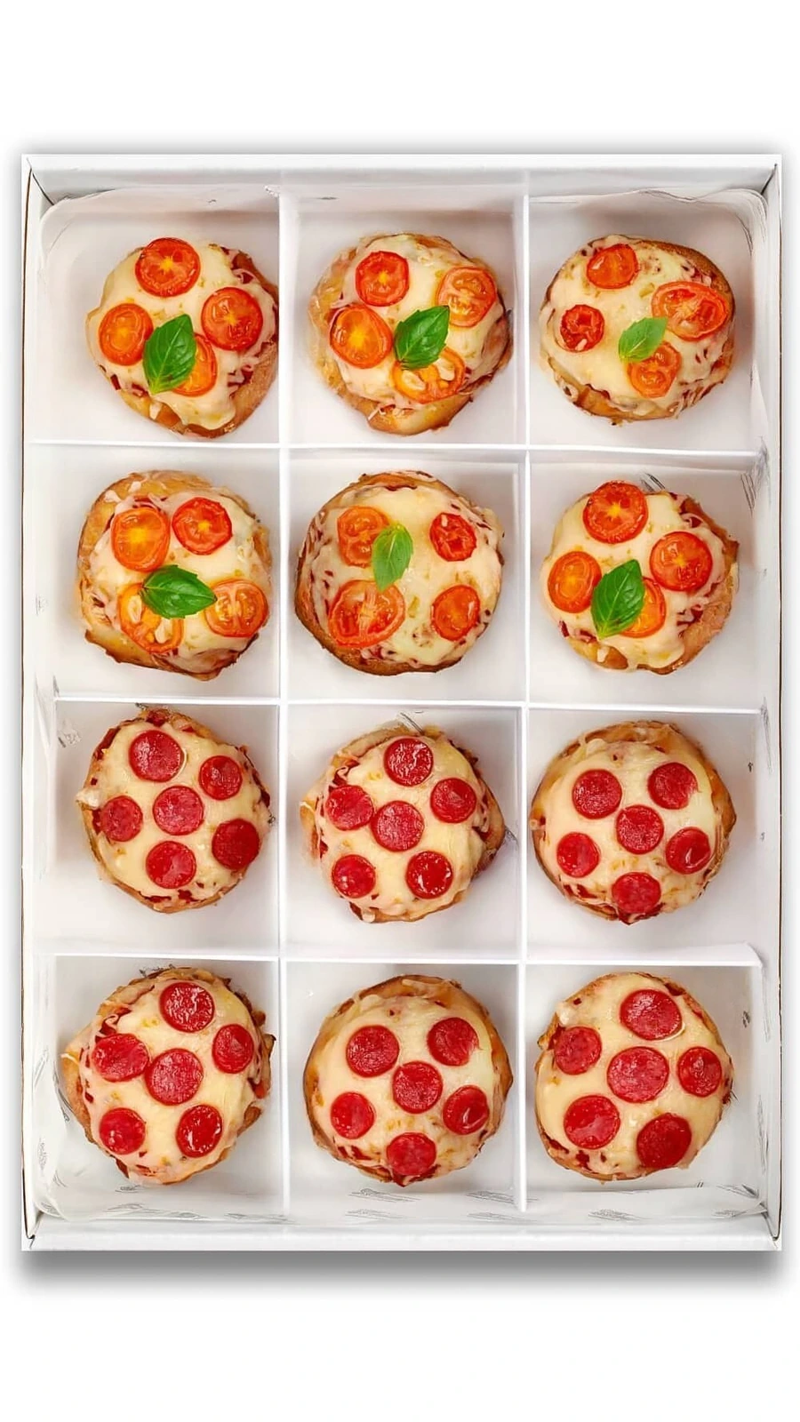 Mini pizzas — Margarita y Pepperoni