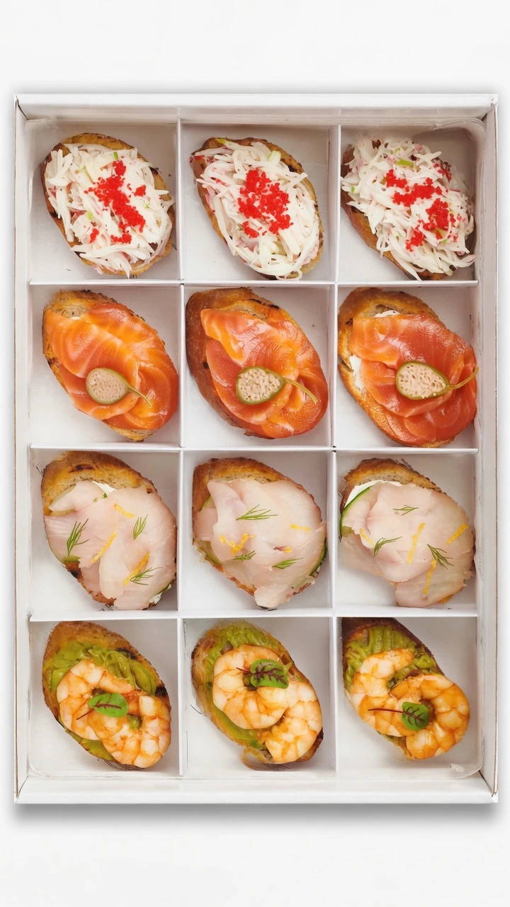 Surtido de bruschettas mediterráneo