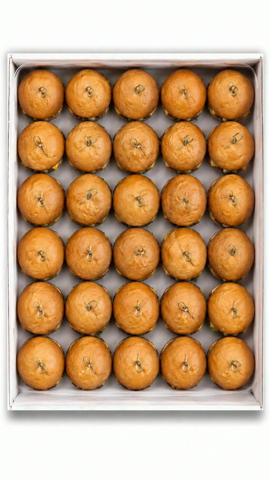 Mini hamburguesas de vacuno — bandeja de 30