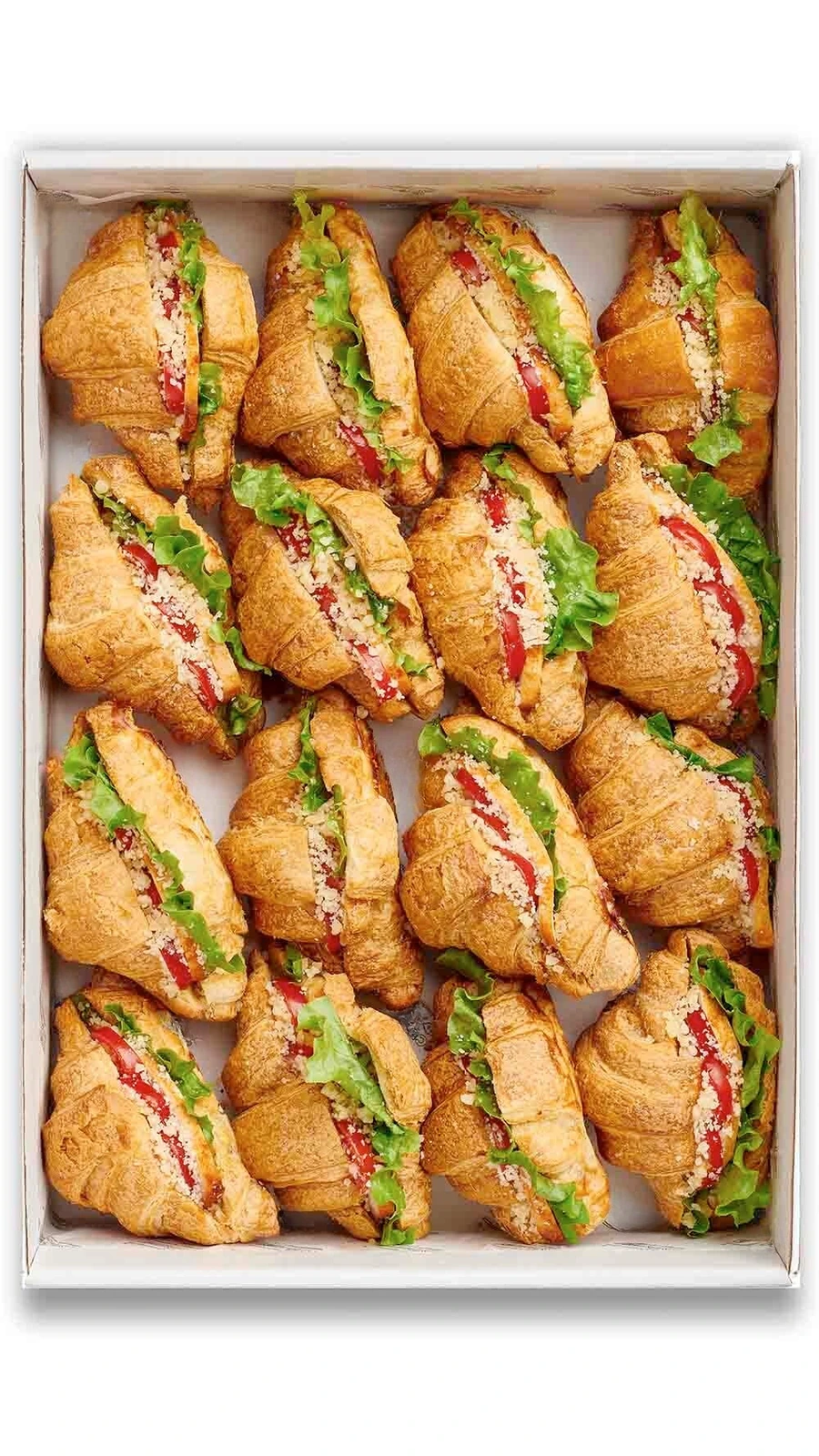 Mini croissants de pollo
