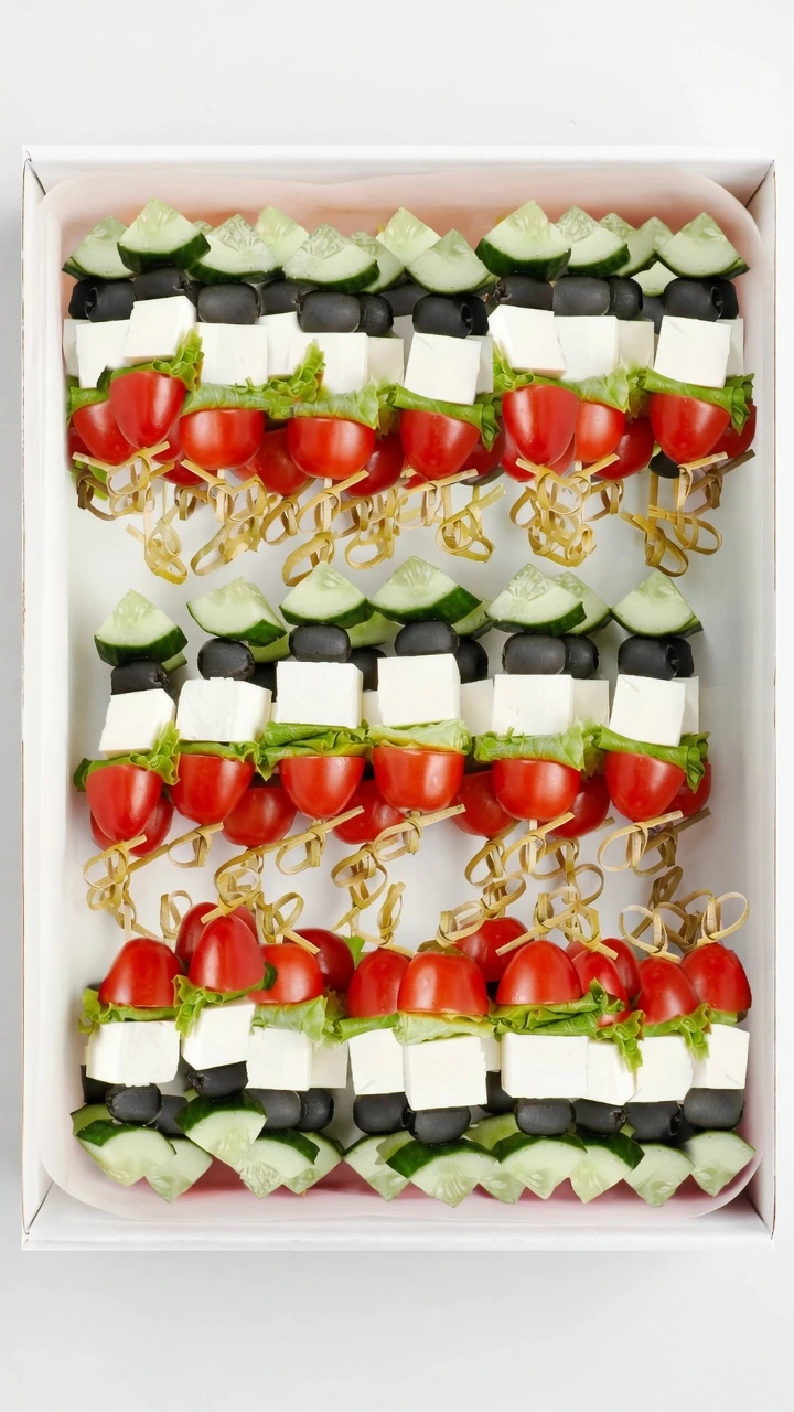 Canapés estilo griego