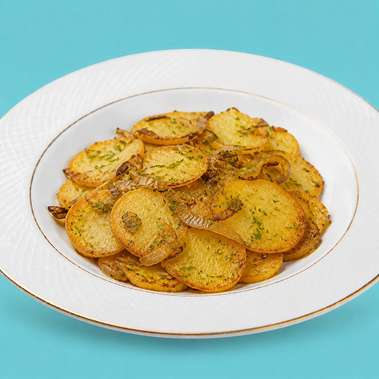 Patatas panadera con jugo de carne