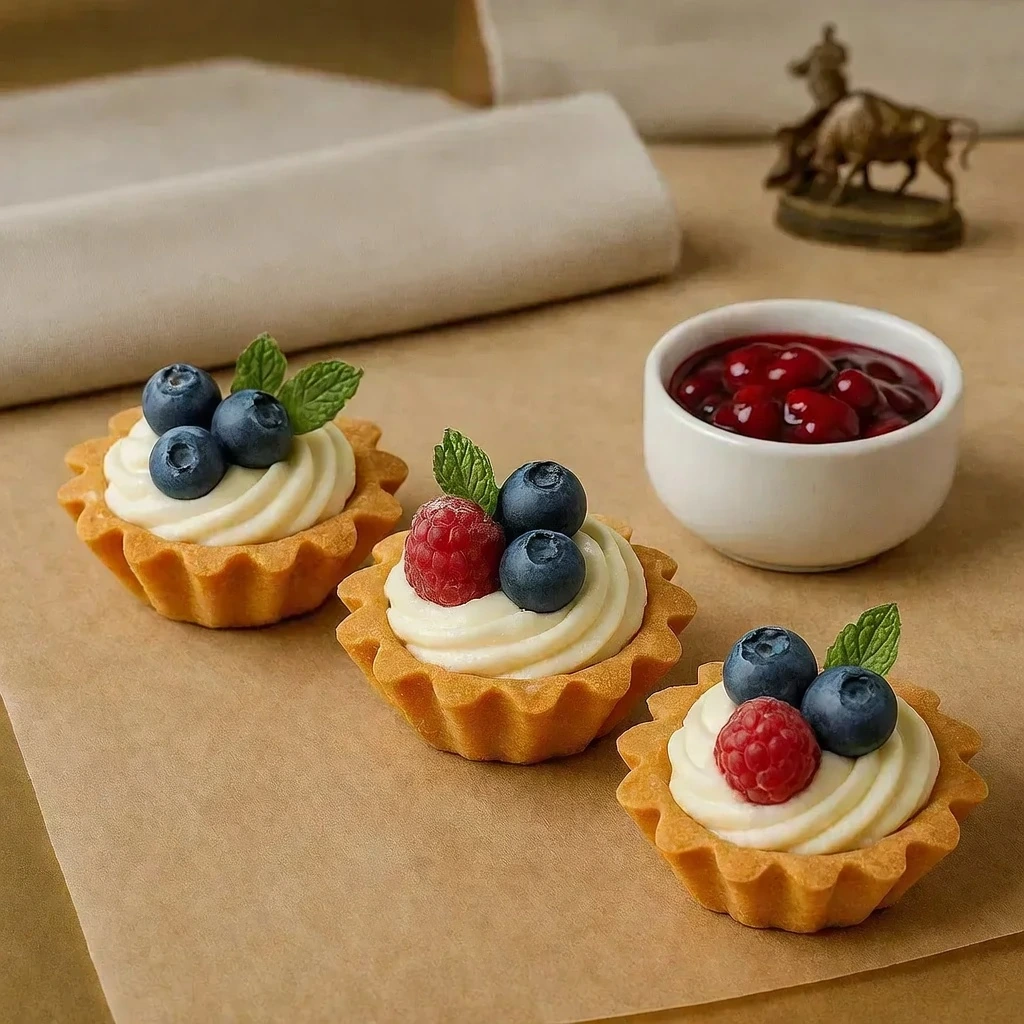 Tartaleta de frutos rojos y mousse de queso