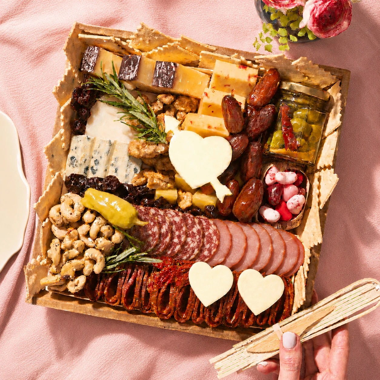 Tabla de Quesos y Embutidos «San Valentín»