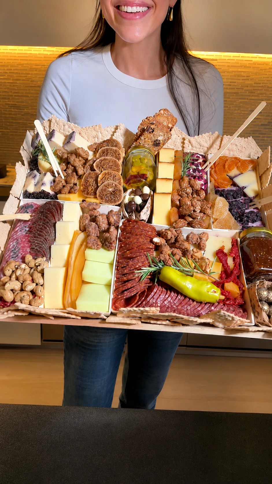 Caja de regalo gourmet lista para entregar