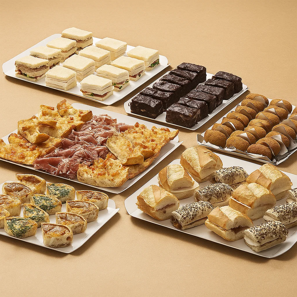 Pack Mediodía Oficina Madrid (10 pers.) — 80 piezas surtidas (calientes y frías)