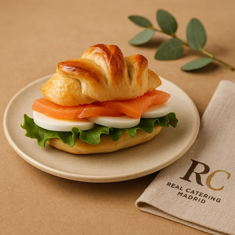 Mini Brioche Vegetal de Salmón y Huevo Duro — pieza (mínimo 4 uds)