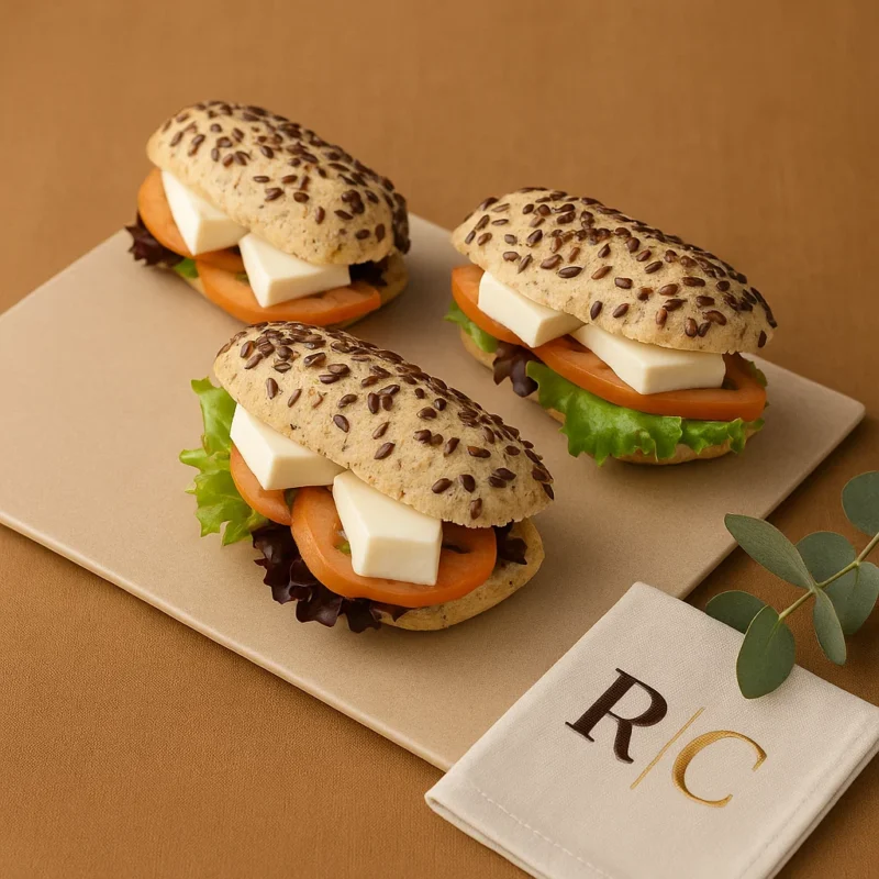 Mini Bocadillo de Cereales con Queso Fresco — pieza (mínimo 4 uds)