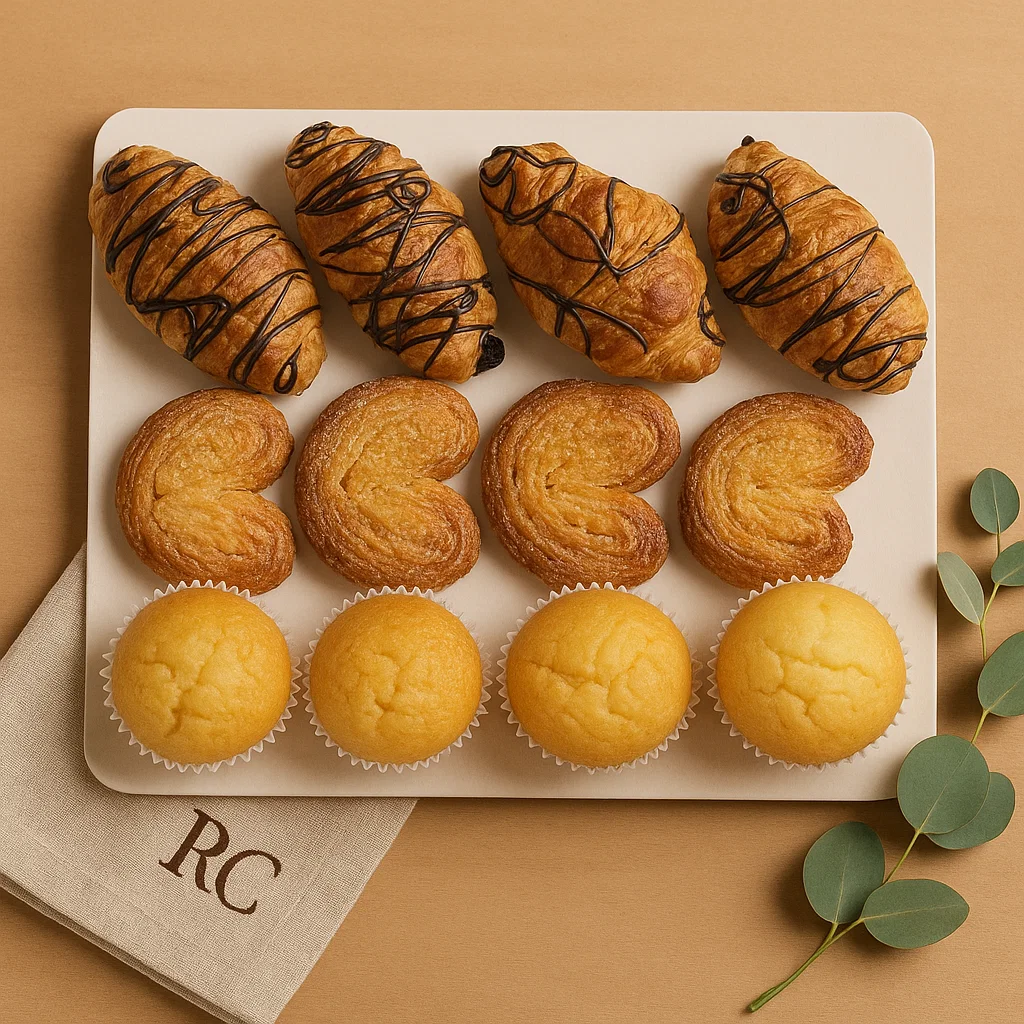 Bandeja de mini bollería dulce (12 uds)