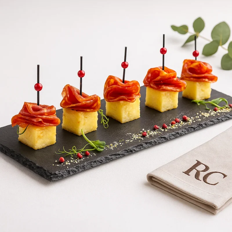 tapas de Piña al Curry con Chorizo (10 uds)