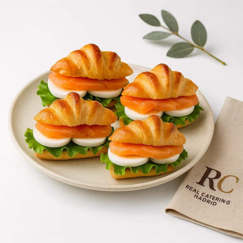 Mini Brioche Vegetal de Salmón y Huevo Duro — pieza (mínimo 4 uds)